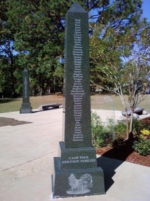 Camp Polk Heritage Families Marker. Click for full size. Camp Polk Heritage Families Marker image. Click for full size.