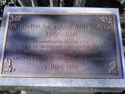 Fort Polk Marker. Click for full size. Fort Polk Marker image. Click for full size.