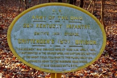 26th Kentucky Infantry Marker image. Click for full size.