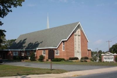 Goshen United Methodist Church and Marker image. Click for full size.