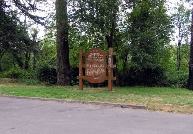 Wide View of the Sandy River Bridge Marker image. Click for full size.