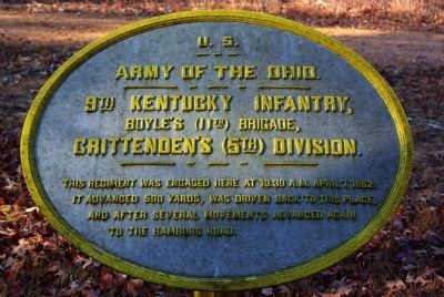 9th Kentucky Infantry Marker image. Click for full size.