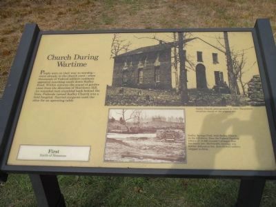 Church During Wartime Marker. Click for full size. Church During Wartime Marker image. Click for full size.