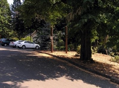 Wide view of the Boone's Landing Marker [Missing] image. Click for full size.