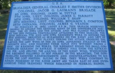 Lauman's Brigade Tablet image. Click for full size.
