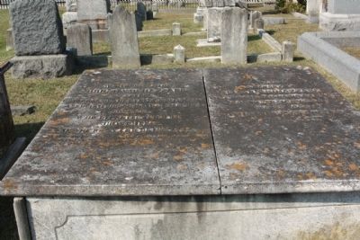 Goshen Cemetery , left, Hon. David Hazzard image. Click for full size.