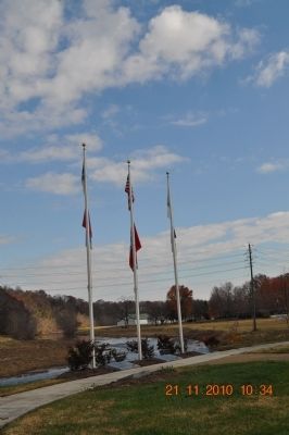 All three flags along the Little Pigeon River image. Click for full size.