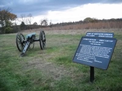 Dement's Battery - Latimer's Battalion Marker. Click for full size. Dement's Battery - Latimer's Battalion Marker image. Click for full size.