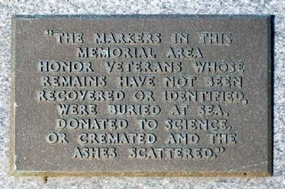 Wood National Cemetery Memorial Section Marker image. Click for full size.