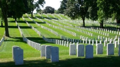 Wood National Cemetery View. Click for full size. Wood National Cemetery View image. Click for full size.