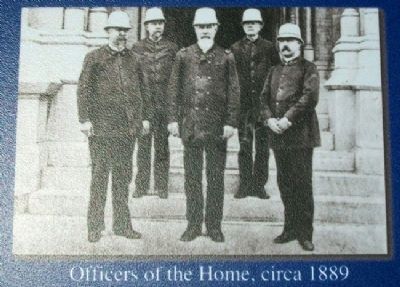 Officers of the Home, circa 1889. Click for full size. Officers of the Home, circa 1889 image. Click for full size.