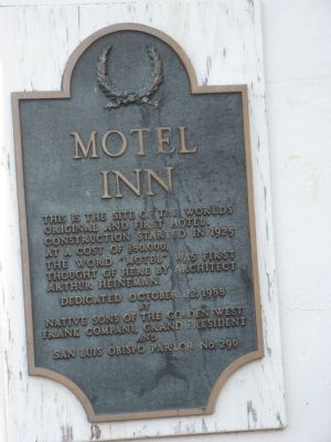 Motel Inn Marker. Click for full size. Motel Inn Marker image. Click for full size.