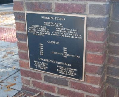 Sterling High School Memorial Marker -<br>Sterling Tigers image. Click for full size.
