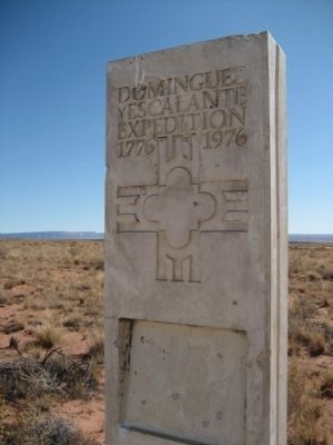 Dominguez y Escalante Expedition Marker. Click for full size. Dominguez y Escalante Expedition Marker image. Click for full size.