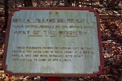18th Lousiana - Orleans Guard - 16th Louisiana Marker image. Click for full size.