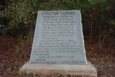 Choctaw Corner Marker image. Click for full size.