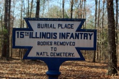 15th Illinois Infantry Burial Place Marker image. Click for full size.