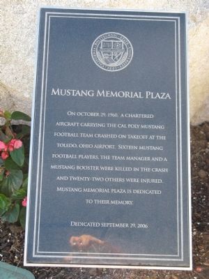 Mustang Memorial Plaza Marker image. Click for full size.