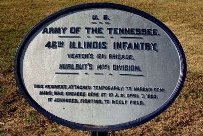 46th Illinois Infantry Marker image. Click for full size.