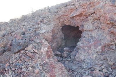 One of the Mine Holes at Wyatt`s Lucky Day Mine. Click for full size. One of the Mine Holes at Wyatt`s Lucky Day Mine image. Click for full size.
