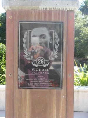 Vic Hall - Halfback - 26 image. Click for full size.