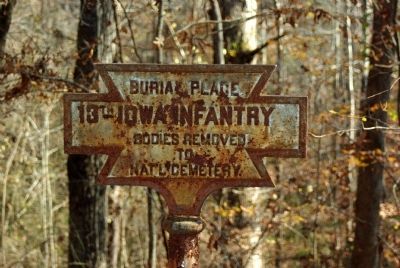 13th Iowa Infantry Marker. Click for full size. 13th Iowa Infantry Marker image. Click for full size.