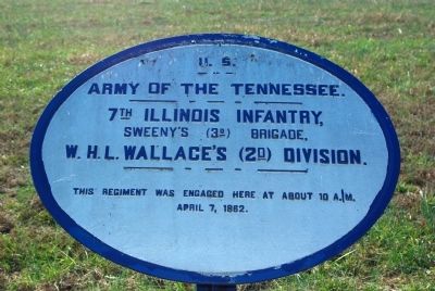 7th Illinois Infantry Marker image. Click for full size.