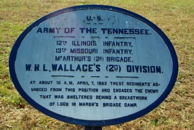 12th Illinois Infantry - 13th Missouri Infantry Marker image. Click for full size.
