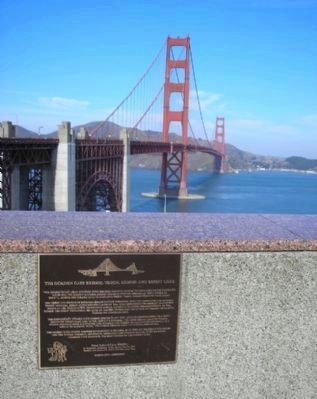 The Golden Gate Bridge: Vision, Genius and Expert Care Marker image. Click for full size.