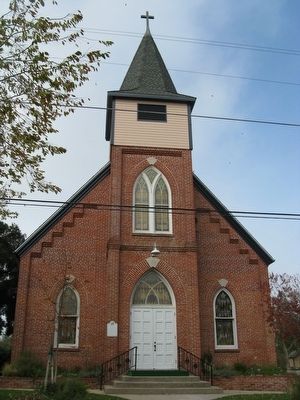 Bethel Lutheran Church and Marker image. Click for full size.