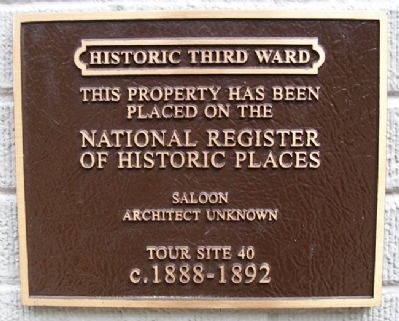 Saloon Marker image. Click for more information.