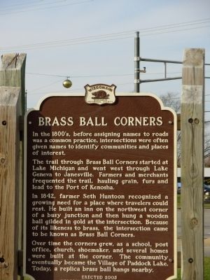 Brass Ball Corners Marker image. Click for full size.