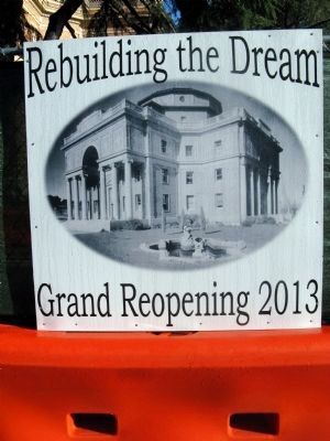 Signage Announcing Re-Opening in 2013. Click for full size. Signage Announcing Re-Opening in 2013 image. Click for full size.
