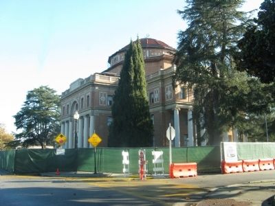 Side View of the Administration Building During Restoration image. Click for full size.