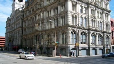 Mitchell Building and Marker. Click for full size. Mitchell Building and Marker image. Click for full size.