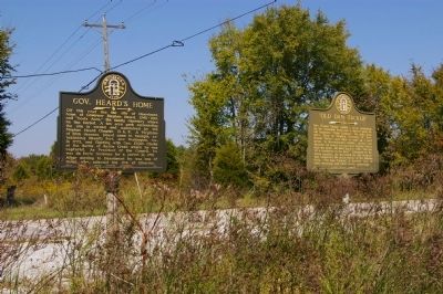Gov. Heard’s Home Marker. Click for full size. Gov. Heard’s Home Marker image. Click for full size.