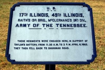 17th Illinois Infantry - 49th Illinois Infantry Marker image. Click for full size.