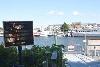 Otis H. Smith City Dock Marker and ramp to the dock image. Click for full size.