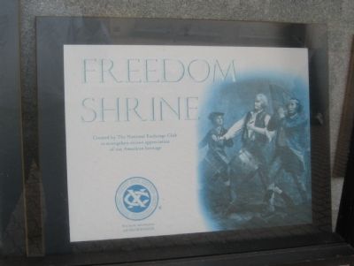 Freedom Shrine image. Click for full size.