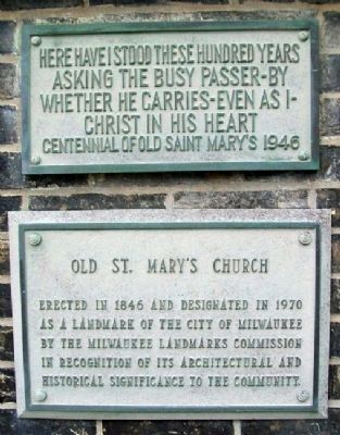 Old St. Mary's Church Markers image. Click for full size.