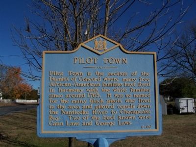 Pilot Town Marker image. Click for full size.