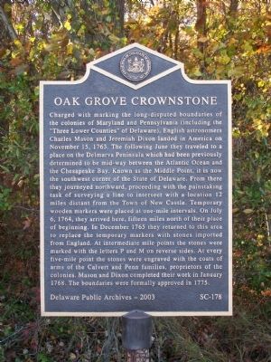 Oak Grove Crownstone Marker image. Click for full size.