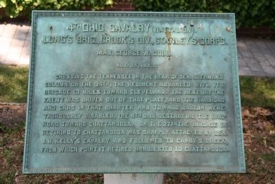 4th Ohio Cavalry (<small>Battalion</small>) Marker. Click for full size. 4th Ohio Cavalry (<small>Battalion</small>) Marker image. Click for full size.