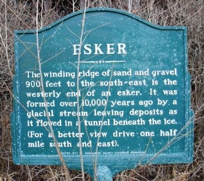 Esker Marker image. Click for full size.