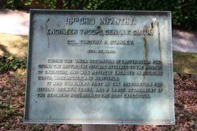18th Ohio Infantry. Marker image. Click for full size.