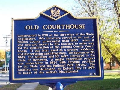 Old Courthouse Marker image. Click for full size.