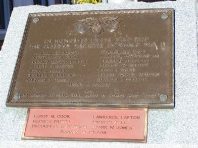 Sussex County World War II Memorial image. Click for full size.