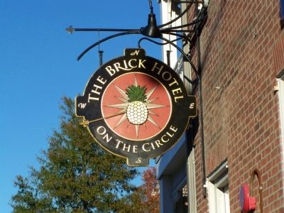The Brick Hotel Sign image. Click for full size.