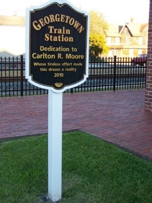 Georgetown Train Station Sign image. Click for full size.