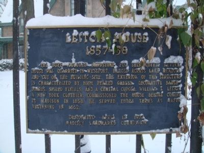 Leitch House Marker image. Click for full size.